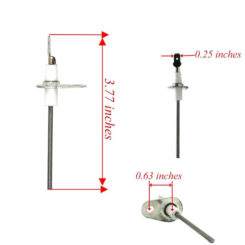 HOSAILAY REPLACEMENTS Furnace Flame Sensor Rod Replacements Fits for Goodman Furnace Flame Sensor Parts 0130F00010 & B11726-06 (5) - Image 4
